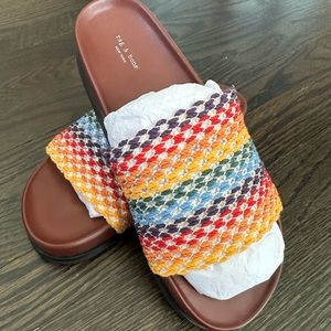 NWT RAG & BONE BAILEY SLIDE SANDAL IN MULTI